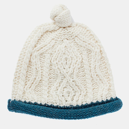 Baby Super Soft Merino Wool Two Tone Hat