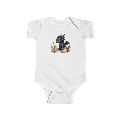 Tairn and Andarna Baby Bodysuit Nursey Drawing Bookish Merch Fourth Wing Little Violent Thing Dragon Riders