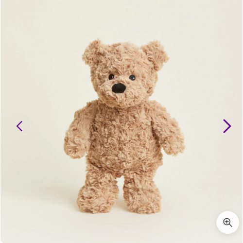 Brown Curly Bear Warmies | Microwavable Brown Curly Bear Warmies Stuffed Animal | Warmies USA