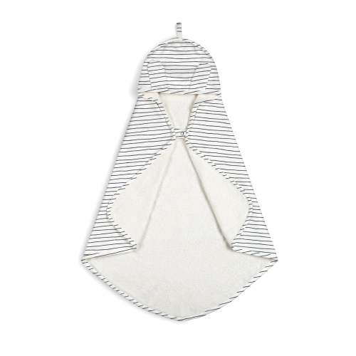 Organic Baby Towel - Navy Stripes