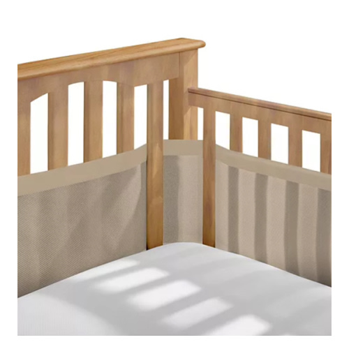 Breathable Baby Breathable Mesh Liner for Full-Size Cribs, Deluxe 4mm Mesh (Size 4FS Covers 3 or 4 Sides)
