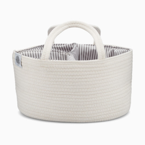Rope Diaper Caddy - White