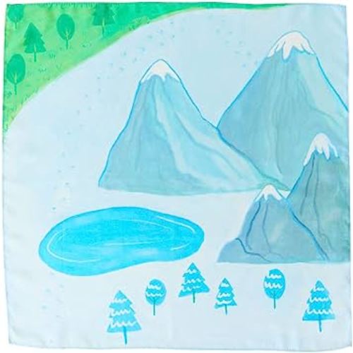 Sarah's Silks Mini Playmap | Mountain | 21" x 21" Silk