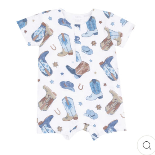 Henley Shortall - Cowboy Boots Blue – Angel Dear