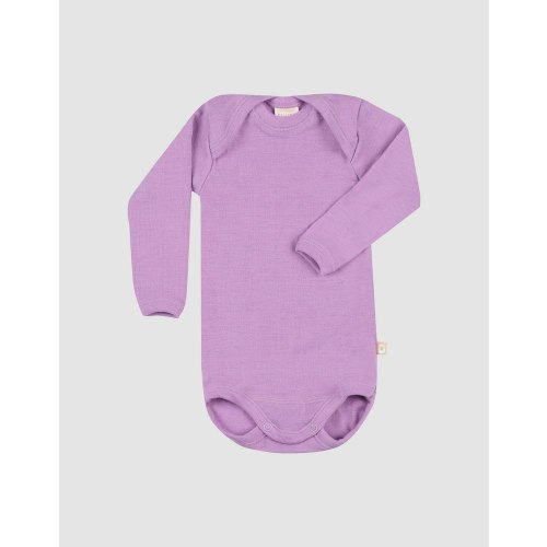 Baby merino wool long sleeve bodysuit