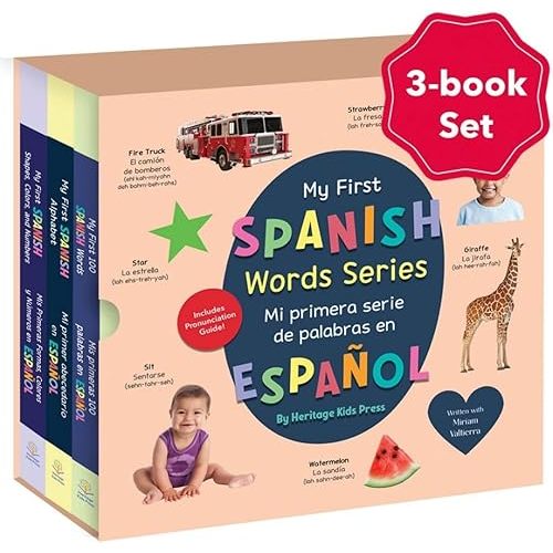 My First Spanish Words Series by Heritage Kids Press Board book