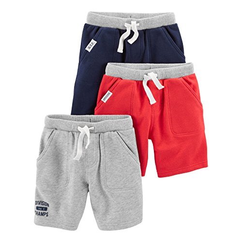 Simple Joys by Carter's Babies, Toddlers, and Boys' Knit Shorts, Pack of 3
