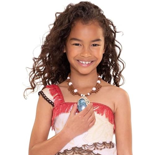Disney Moana 2 Moana's Necklace Magical Sea Shell Star Light-Up Necklace for Girls Role Play and Dress Up, Officially Licensed, Great Birthday & Holiday Gift