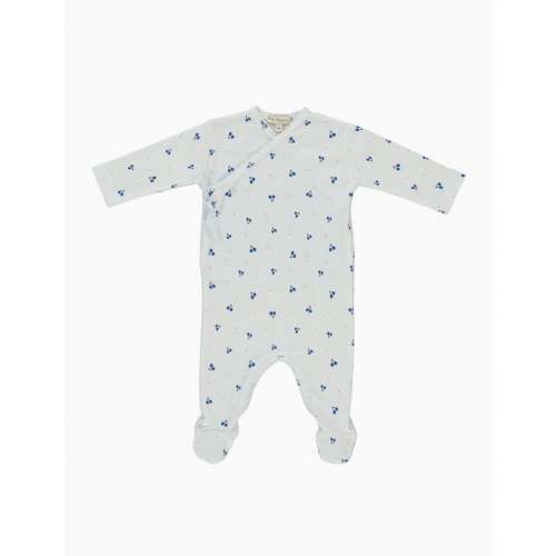 Noah Wrap Overall in Cherry Rib