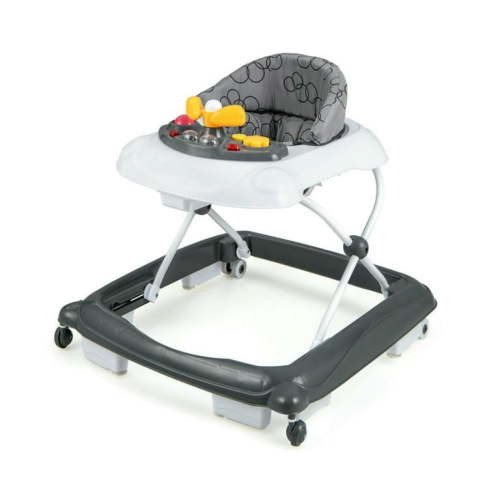 Kadyn Baby Learning Walker, Baby Walker, Baby Activity Walker,Foldable Baby Walker with 3 Adjustable Heights and Padded Seat-Gray