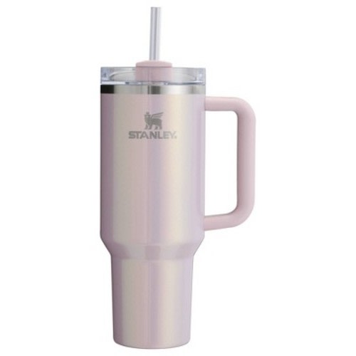 Stanley 40 oz Stainless Steel H2.0 Flowstate Quencher Tumbler Aster: Dishwasher-Safe, Portable Drinkware for All Ages