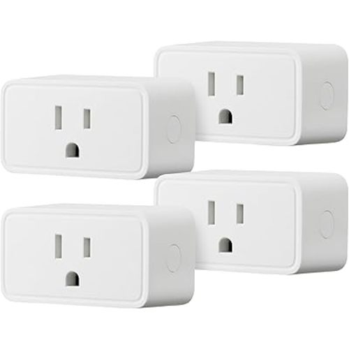 Amazon Basics Smart Plug, Works with Alexa Only, 2.4 GHz Wi-Fi, No Hub Required, 2 Pack, White