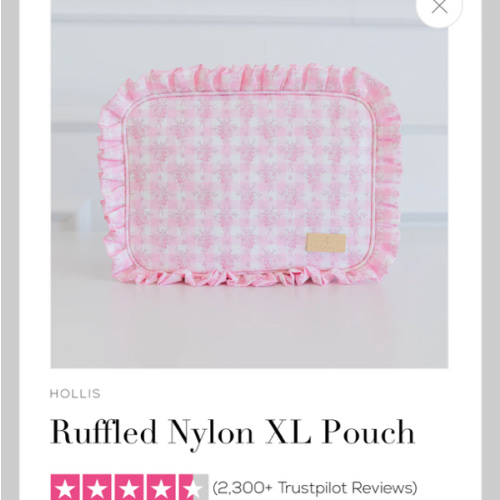 Ruffled Nylon XL Pouch – Hollis