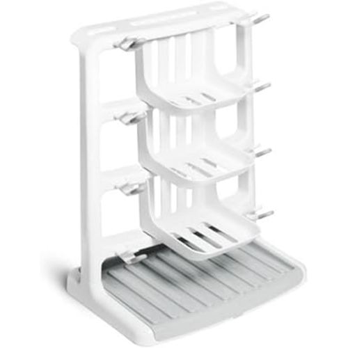 Munchkin® Tidy Dry™ Space Saving Vertical Bottle Drying Rack for Baby Bottles and Accessories, White
