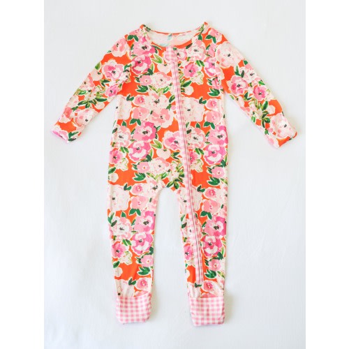 Cloud Layette - Glowing Pink Flowers