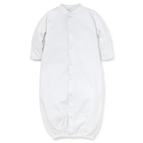 White with Blue Convertible Gown Size 0-3 Month - My Favorite Things