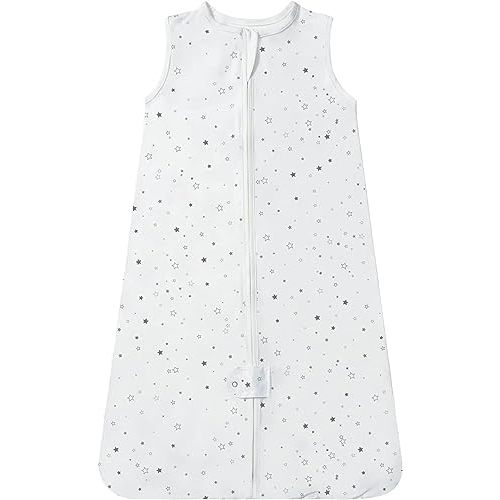 TotAha Light Sleep Sack, Stretchy, Soft, Cozy Wearable Blanket Sleep Bag with 2-Way Safe Zippers for 0-6-12-24 Months 0.5 TOG