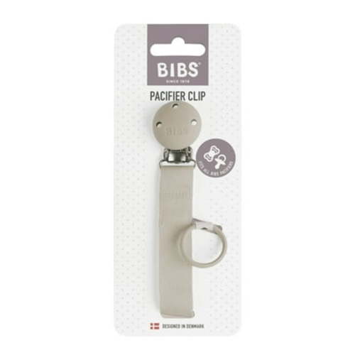 BIBS Pacifier Clip, Ribbon Sand, Infant, 1 Count