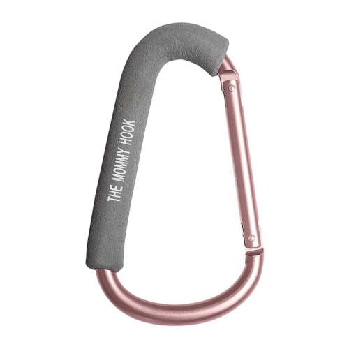 The Mommy Hook Stroller Hanger in Gold/Grey