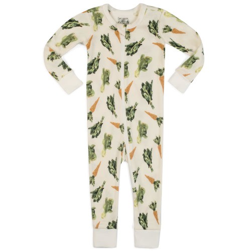 Fresh Veggies Organic Cotton Zipper Pajama