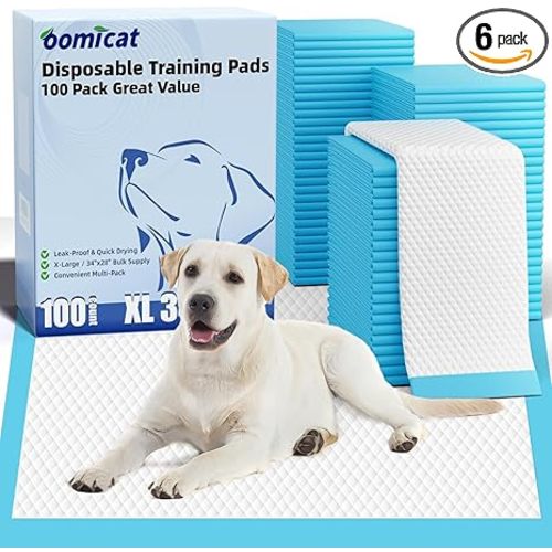 Puppy Pads XL 100 Count, Dog Pee Pads Extra Large, 34"x28" Pee Pads for Dogs, X-Large Disposable Dog Training Pads Super Absorbent&Leak-Proof, Incontinent Potty Piddle Pads for Doggy, Pet Supplies