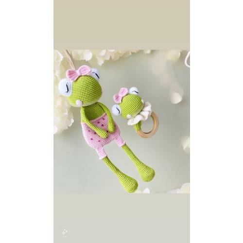 Gift For Babies, Baby Lovey, Soft Lovey for babies, Handmade Lovey for unique gifts, Frog Lovey