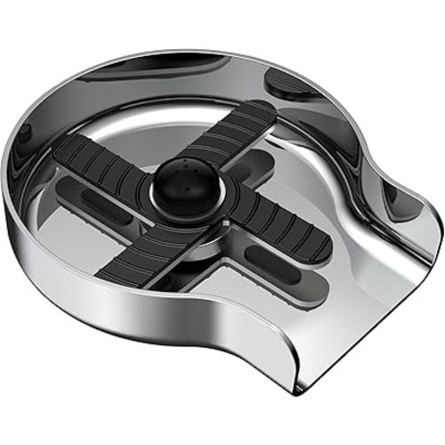 HGN Glass Rinser for Kitchen Sinks,Stainless Steel Sink Cup Washer,Cup Rinser Bar Cup Cleaner Sink Attachment (Chrome)