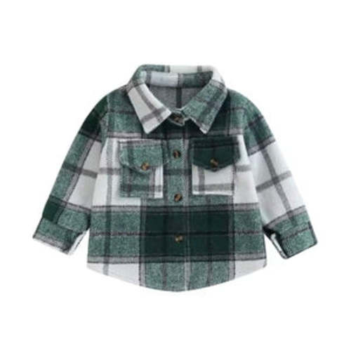 Flannel - Green – Glowing & Growing Baby