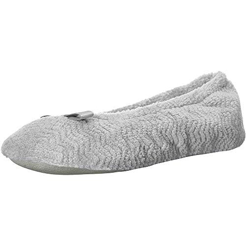 isotoner Women's Diamond Microterry Ballerina Slippers