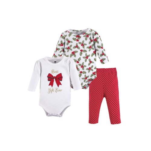 Cotton Bodysuit and Pant Set, 0-3M
