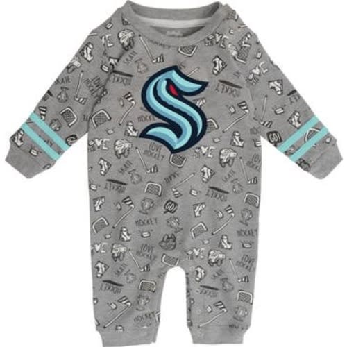 Infant Heather Gray Seattle Kraken Gifted Player Long Sleeve Jumper