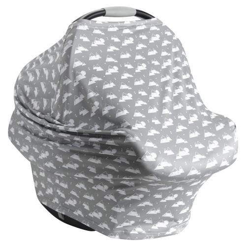 SafeFit® XtraGuard™ Antimicrobial 5-in-1 Infant Car Seat and Nursing Cover, Gray, Unisex