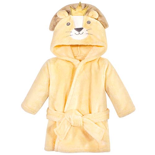 Hudson Baby Unisex Baby Plush Animal Face Bathrobe