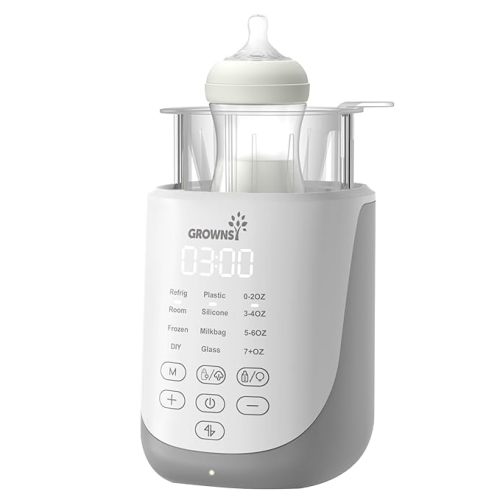 GROWNSY Bottle Warmer, 10-in-1 Fast Baby Bottle Warmer with Night Light for Breastmilk&Formula, Parent's Choice Milk Warmer with Innovative Auto-Lift Feature, Smart Accurate Control, Memory Function