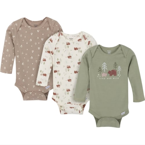 3-Pack Baby Tiny & Wild Onesies® Bodysuits