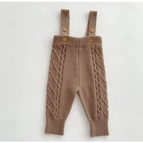 Baby Sweater Overalls Set