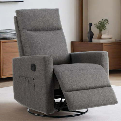 Gianna Swivel Recliner Chair, Living Room Glider Rocker Recliners, Nursery Massage Rocking Chairs