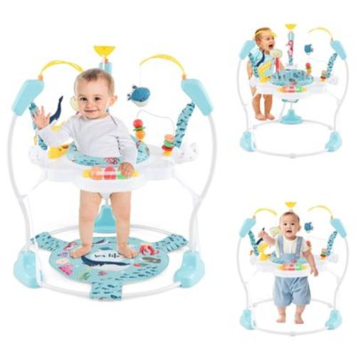 Infans Baby Stationary Activity Center Infant Jumper With Removable Foot Pad