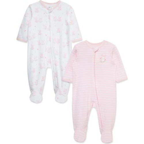 Cuddly 2-Pack Assorted Organic Cotton Footies