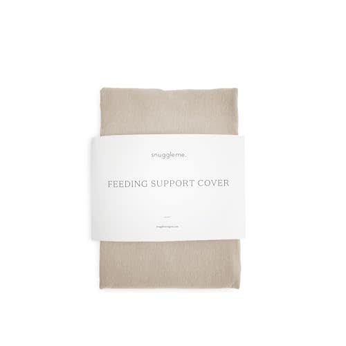 Snuggle Me Organic Nursing Pillow Cover, 100% Organic Cotton - Birch | Machine Washable Breastfeeding Support Cover, Slipcover for Baby Girls Boys Newborn