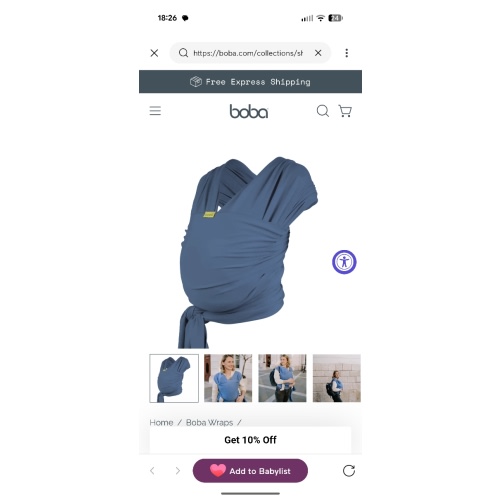 Boba Classic Baby Wrap Vintage Navy – Boba Inc.