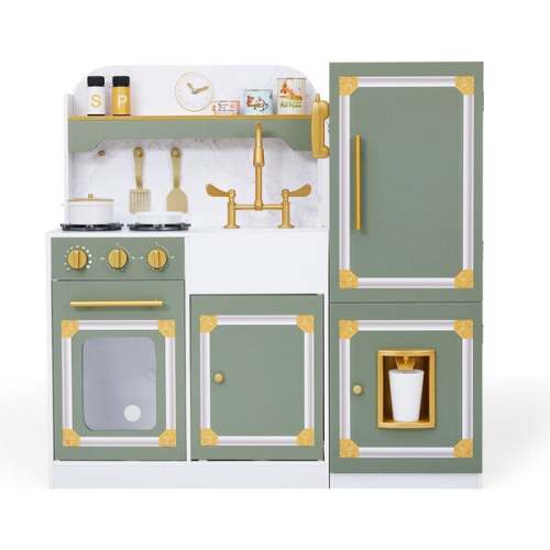 Versailles Deluxe Classic Play Kitchen, Olive green - Teamson Kids Play Kitchens | Maisonette