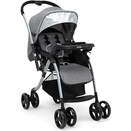 Jeep Unlimited Reversible Handle Stroller, Grey Tweed