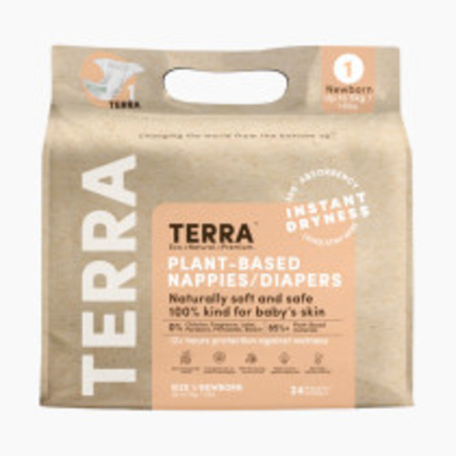 Terra Premium Plant-Based Diapers - Size 1 (192 Ct)