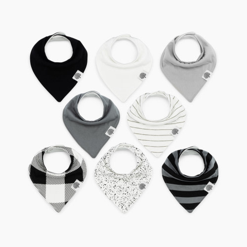 Parker Baby Co. Bandana Bib Set (8-Pack) - Lunar Set