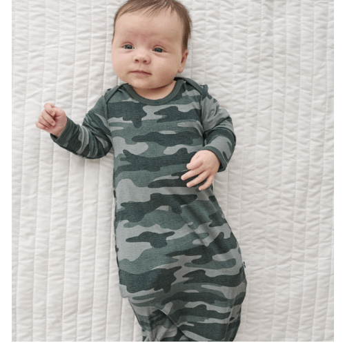 Vintage Camo Infant Gown - Little Sleepies