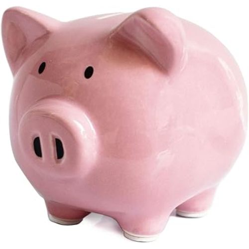 Pink Piggy Banks, Piggy Bank for Girls Boys Kids A New Piggy Bank for Boys,Girls,Kids,Adult Coin Bank (Pink)