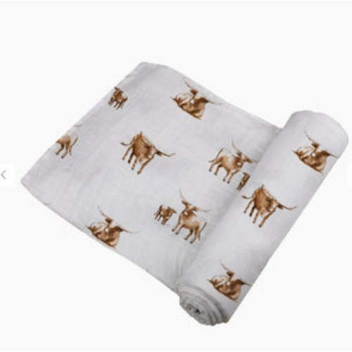 Western Themed Swaddle 100% Natural Bamboo Muslin – The North Shore Kids