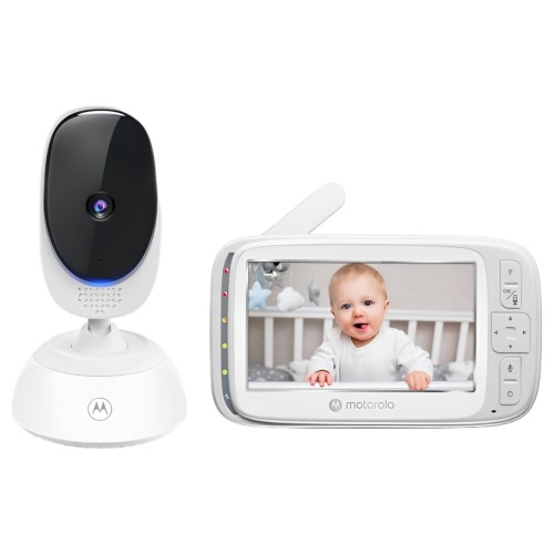"Motorola VM75 5"" Video Baby Monitor with Camera, Two-Way Talk, Lullabies, Remote Zoom"