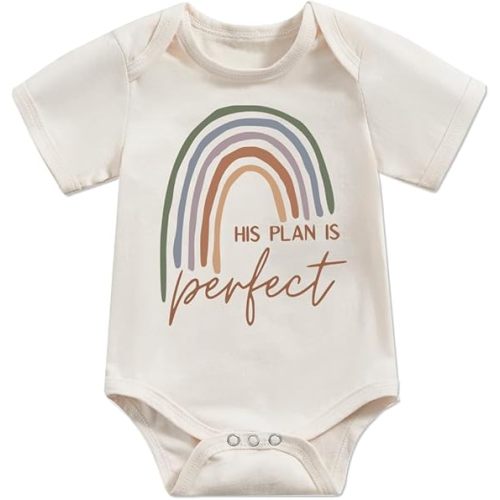 Newborn Infant Baby Bodysuit Funny Letters Print Clothes Short Sleeve Romper Pregnancy Announcements